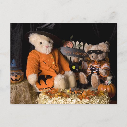 4812 Teddy Bear Halloween Briefkaart (Voorkant)