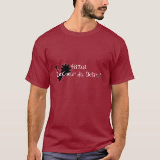 48201Le Coeur du Detroit met logo T-shirt