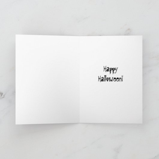 4839 Teddy Bear Halloween Wenskaart Kaart (Binnen)