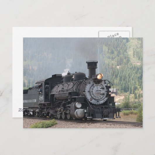 486 het Weggaan Silverton, Colorado Briefkaart (Voorkant / Achterkant)