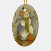 4878 Harvest Snowman Halloween Ornament (Links)