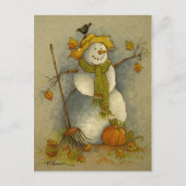 4878 Oogst Snowman Briefkaart (Voorkant)