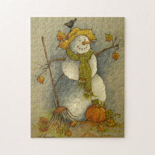 4878 Oogst Snowman Puzzle Legpuzzel
