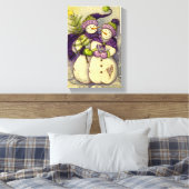 4882 Snowmen Kerstmis Canvas Afdruk (Insitu (Slaapkamer))