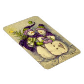 4882 Snowmen Kerstmis Magneet (Rechterzijde)