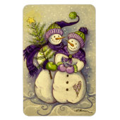 4882 Snowmen Kerstmis Magneet (Verticaal)