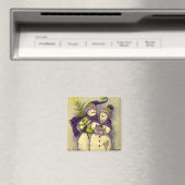 4882 Snowmen Kerstmis Magneet (Insitu (Vaatwasser))