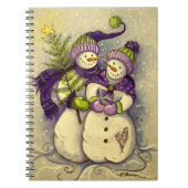 4882 Snowmen Kerstmis Notitieboek (Voorkant)