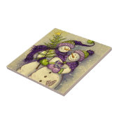 4882 Snowmen Kerstmis Tegeltje (Zijkant)