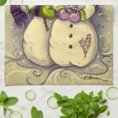 4882 Snowmen Kerstmis Theedoek (Gevouwen)