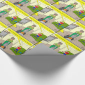 488 Mijn beurt aan vacuüm cartoon Cadeaupapier (Hoek)