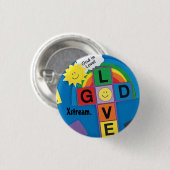 48_1520, Xstream. - Gepersonaliseerd Ronde Button 3,2 Cm (Voorkant /achterkant)