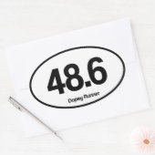 48.6 Dopey Runner Ovale Sticker (Envelop)