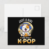 48.Alleen een meisje dat van KPop houdt Aankondigingskaart (Voorkant / Achterkant)