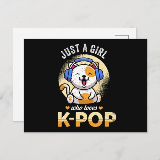 48.Alleen een meisje dat van KPop houdt Aankondigingskaart (Voorkant / Achterkant)