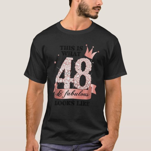 48 & Fabulous I Rose And White Party Group Candid T-shirt (Voorkant)