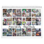 48 foto - eenvoudige moderne familie 2024 aangepas kalender (Hoes)