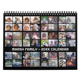 48 foto - eenvoudige moderne familie aangepaste fo kalender