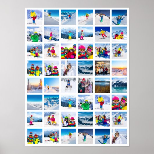 48 Foto Raster Collage Poster (Voorkant)