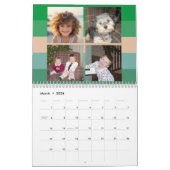48 Foto - Retro Stripe Kleurrijke Familie Kalender (Mar 2026)