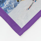 48 Fotocollage Royal Paarse Fleece Deken (Hoek)