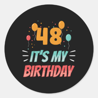 48 Het is mijn ouderdomsprijs 48-48ste Ronde Sticker