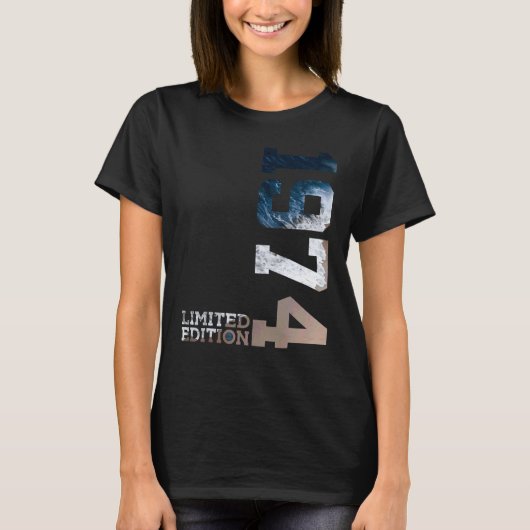 48 jaar 48e verjaardag 1974 t-shirt (Voorkant)