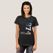 48 jaar 48e verjaardag 1974 t-shirt (Voorkant volledig)