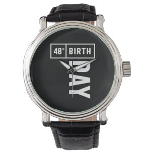 48 jaar - 48e verjaardag Funny Gift Horloge