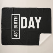 48 jaar - 48e verjaardag Funny Gift Sherpa Deken (Voorkant (horizontaal))
