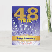 48 jaar herstel Jubileum vet cijfer Kaart (Voorkant)