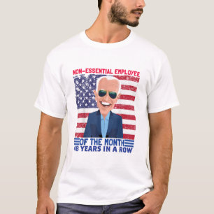 48 jaar op rij niet-essentiële werknemer t-shirt