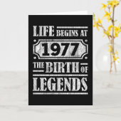 48 jaar oud 1977 Geboorte van de legende 48e verja Kaart (Gele Bloem)