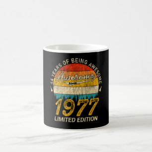 48 jaar oud 1977 Retro Geweldige 48e verjaardagsca Koffiemok
