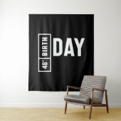 48 Jaar oud - 48e verjaardag Grappig Cadeau Wandkleed (In situ)