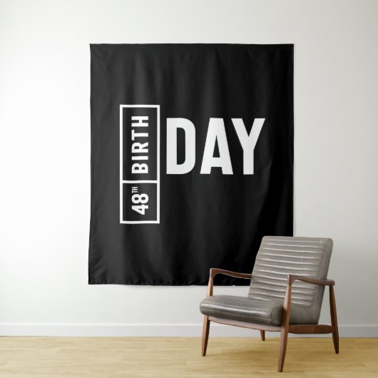 48 Jaar oud - 48e verjaardag Grappig cadeau Wandkleed (In situ)