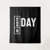 48 Jaar oud - 48e verjaardag Grappig Cadeau Wandkleed (Voorkant)