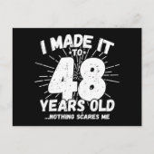 48 Jaar Oud Sarcastisch Meme Grappig 48e Verjaarda Briefkaart (Voorkant)