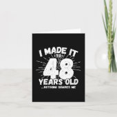 48 Jaar Oud Sarcastisch Meme Grappig 48e Verjaarda Kaart (Voorkant)