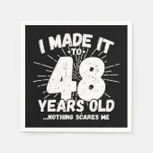 48 Jaar Oud Sarcastisch Meme Grappig 48e Verjaarda Servet (Voorkant)