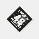 48 Jaar Oud Sarcastisch Meme Grappig 48e Verjaarda Servet (Hoek)