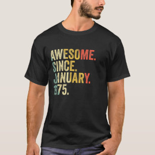 48 jaar oude 48e verjaardag Geweldige sinds januar T-shirt