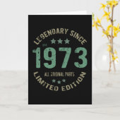 48 jaar oude bday Legend 48th Birthday Kaart (Gele Bloem)