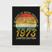 48 jaar oude dag 1973 Geweldige sinds 48e verjaard Kaart (Gele Bloem)