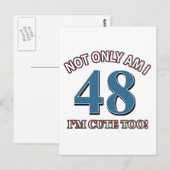 48 jaar oude design briefkaart (Voorkant / Achterkant)