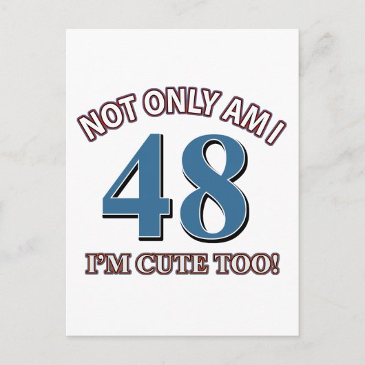 48 jaar oude design briefkaart (Voorkant)