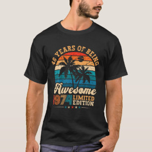 48 jaar oude geschenken Geweldige 1974 Limited Edi T-shirt