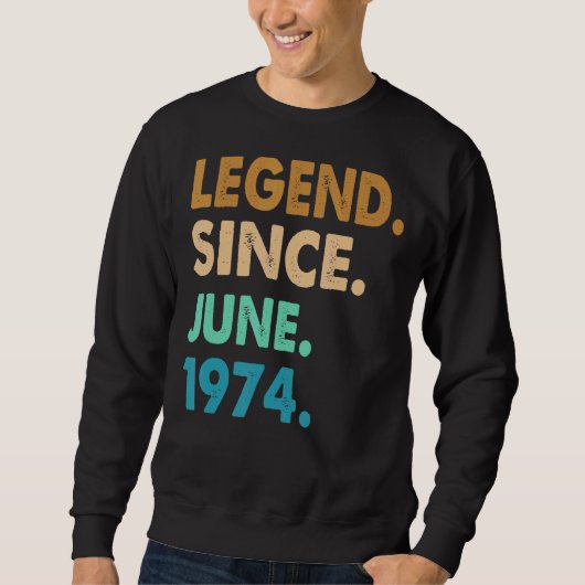 48 jaar oude legering sinds juni 1974 48e dagverbl trui (Voorkant)