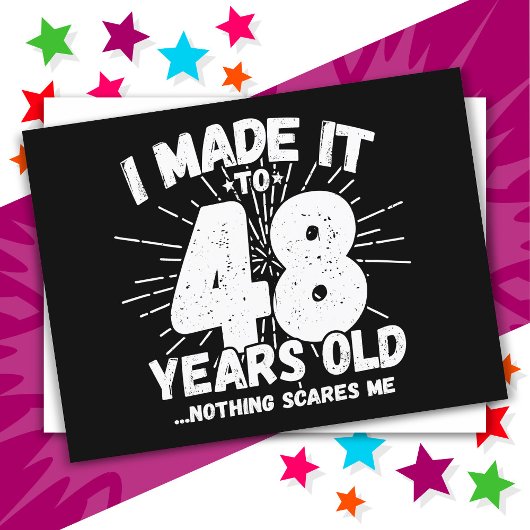 48 Jaar Oude Sarcastische Meme Leuk 48ste Verjaard Briefkaart