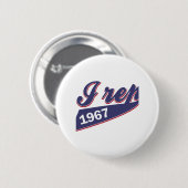 48-jarig ontwerp ronde button 5,7 cm (Voorkant /achterkant)